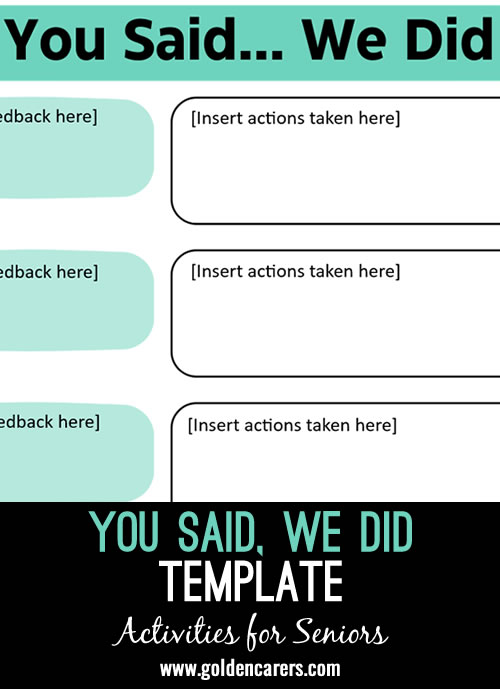 You Said We Did Template You Said We Did Template