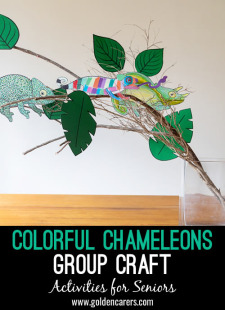 Colorful Chameleons Group Craft