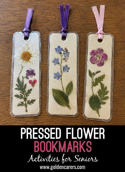 Pressed Flower Bookmarks