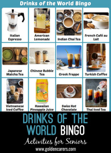 Drinks of the World Bingo