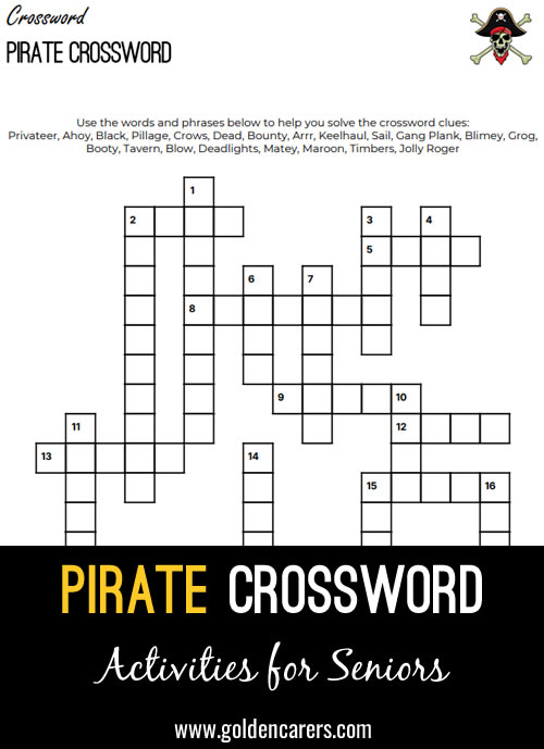 Pirate Crossword 