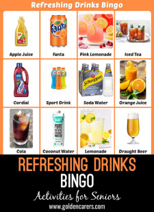 Refreshing Drinks Bingo