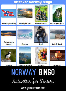 Discover Norway Bingo
