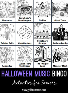 Halloween Music Bingo