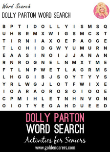 Dolly Parton Word Search