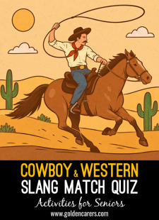 Cowboy & Western Slang Match Quiz