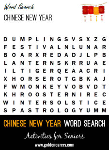 Chinese New Year Find-a-Word