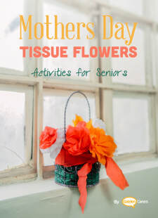Tissue flowers for Mother's Day