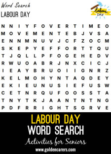 Labour Day Word Search