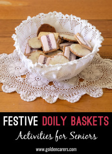 Festive Doily Baskets