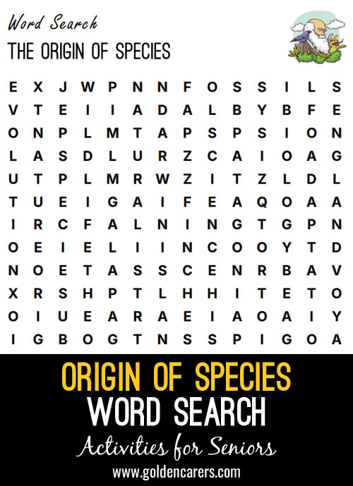 Origin of Species Word Search