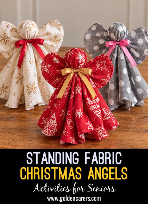 Standing Fabric Christmas Angels