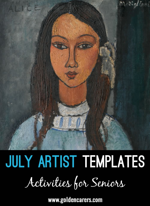 July Artist Templates