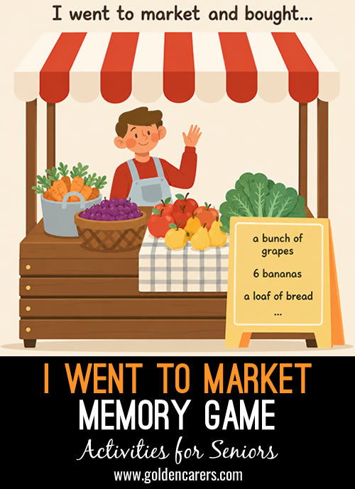 I Went to Market Memory Game