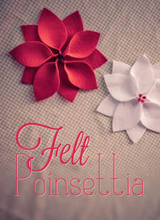 Felt Christmas Poinsettia
