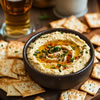 Beer Hummus & Crackers