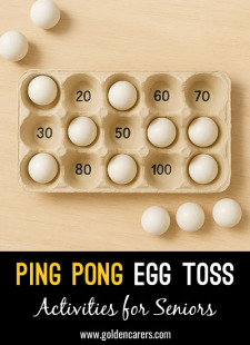 Ping Pong Egg Toss