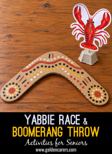 Yabbie Race and Boomerang Throw