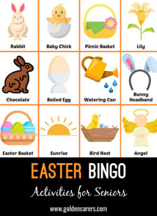 Easter Bingo for Senior Care