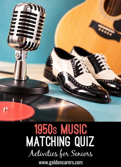 1950s Music Matching Quiz
