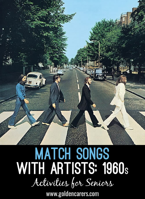 Match Songs with Artists: 1960s