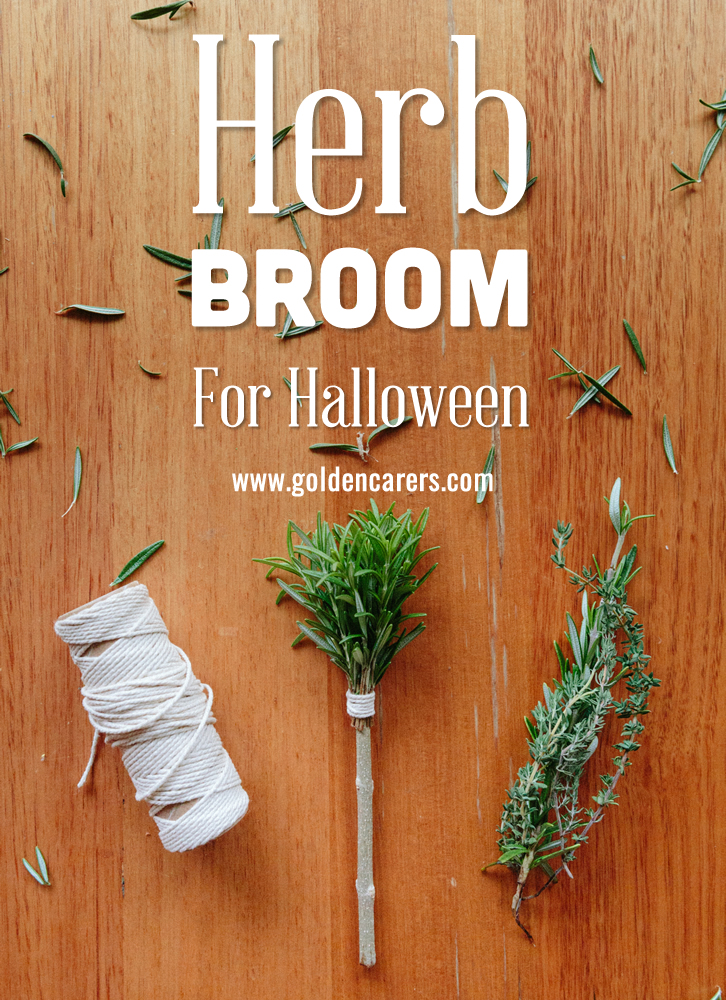 Herb Brooms for Halloween