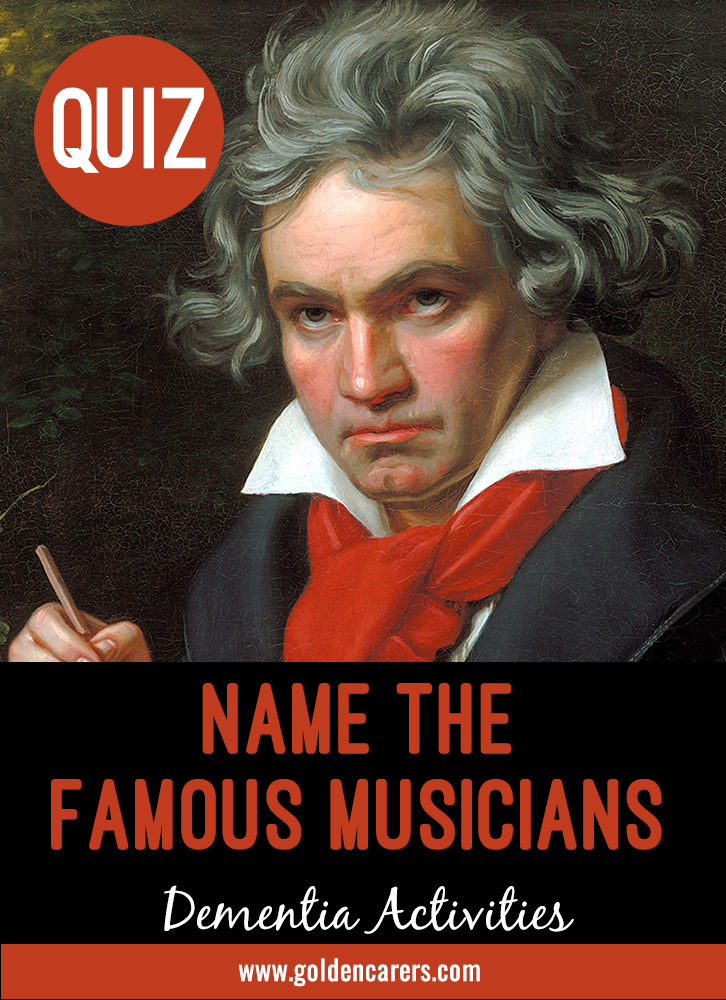 Name the Famous Male Musicians