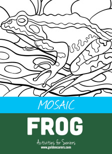 Mosaic Coloring Activities-Frog