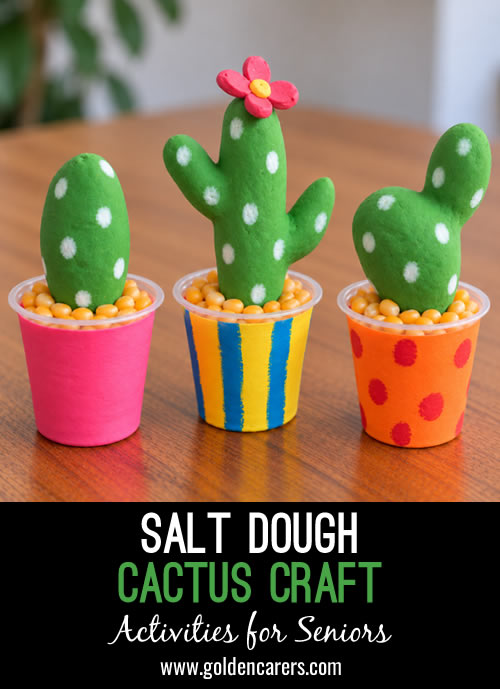 Salt Dough Cactus Craft
