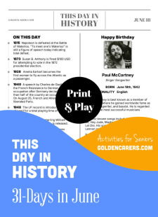 This Day in History for Seniors: June