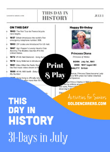 This Day in History for Seniors: July