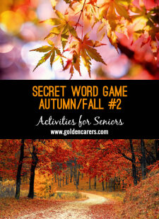 Secret Word Game - Autumn Fall #2