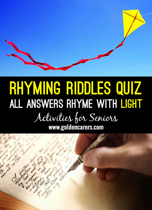 Rhyming Riddles - LIGHT
