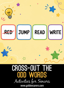 Cross-out The Odd Words #3