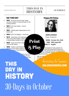 This Day in History for Seniors: October