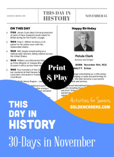 This Day in History for Seniors: November