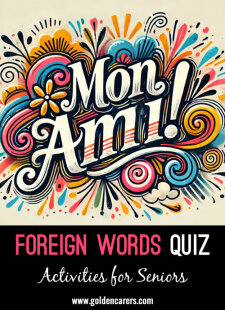 Foreign Words Quiz #3