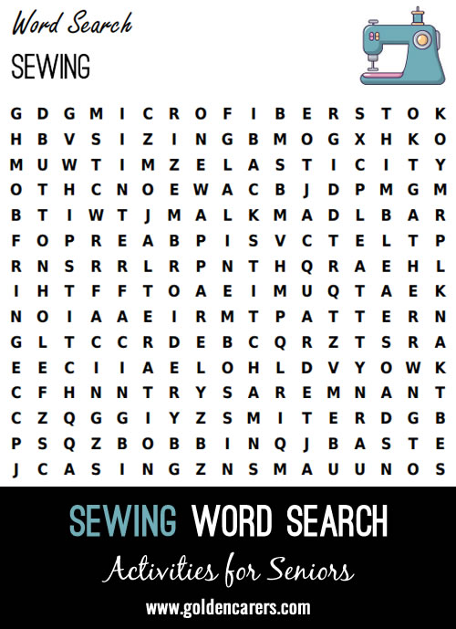 Word Search SEWING