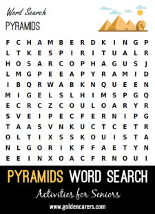 Pyramids Wordsearch
