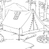 Coloring for Seniors - Camping