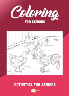 Chickens And Rooster Coloring