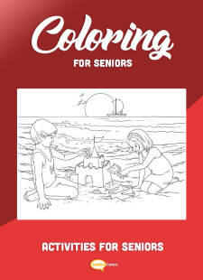 Children Playing On Beach Coloring