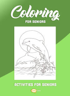 Coloring for Seniors - Dolphins