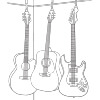Coloring for Seniors - Guitars