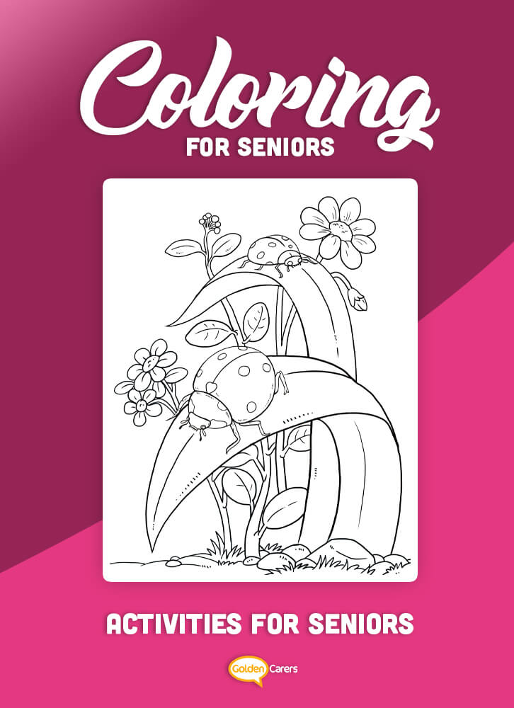 Coloring for Seniors - Ladybug