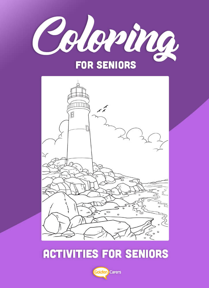 Coloring for Seniors - Lighthouse