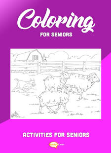 Sheep on a Farm Coloring