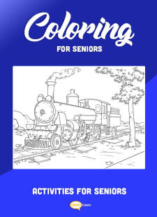 Coloring for Seniors - Steam Train