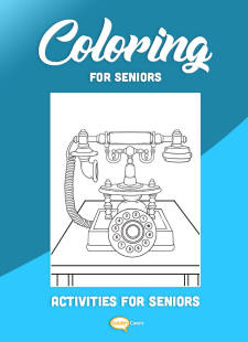 Coloring for Seniors - Telephone