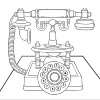 Coloring for Seniors - Telephone